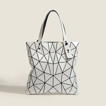 Lättviktsmode Geometrisk Rhombus Bag Damaxelhandväska Pendelväska Shoppingväska