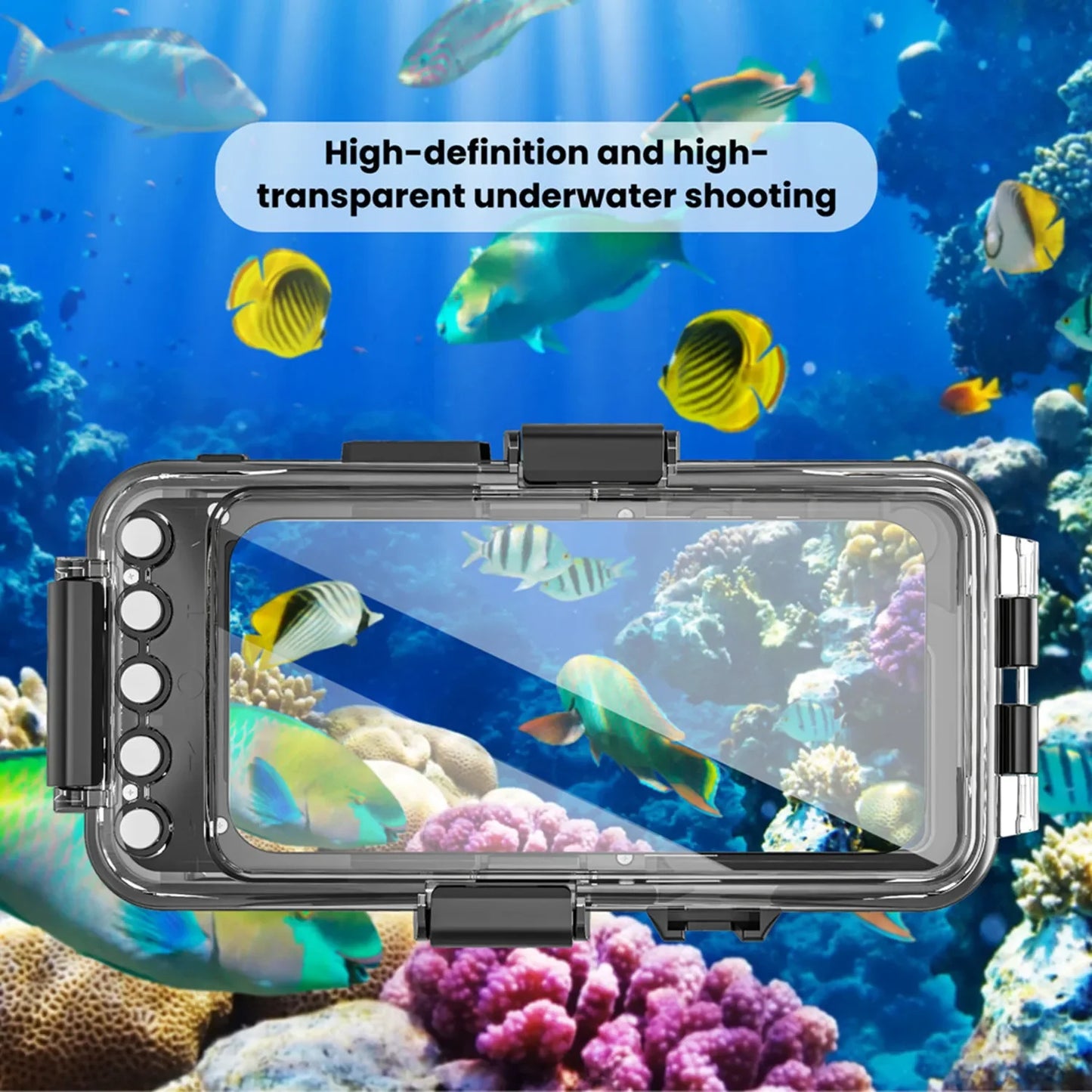 30M Professional General Diving Phone Case IPX8 Waterproof Depth Outdoor Swimming – For iPhone