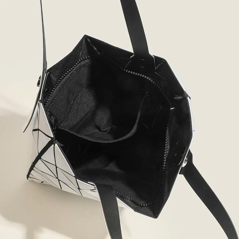 Lättviktsmode Geometrisk Rhombus Bag Damaxelhandväska Pendelväska Shoppingväska