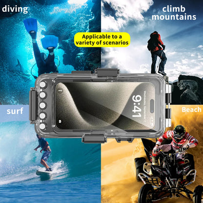 30M Professional General Diving Phone Case IPX8 Waterproof Depth Outdoor Swimming – For iPhone