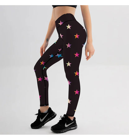 Women's Star Pattern Printed Leggings