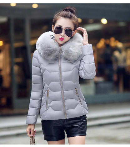 High-Quality Winter Parka with Artificial Raccoon Fur Collar