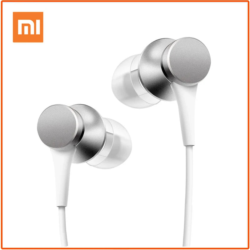 Original Xiaomi Piston 3 hörlurar bas trådad 3,5 mm in-ear sport hörlurar med mikrofon headset för telefon Xiaomi Samsung Huawei