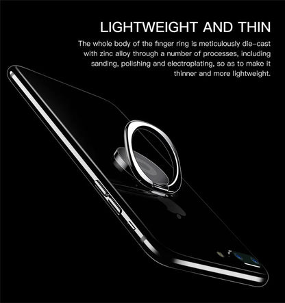 Mini 360 Degree Finger Ring Holder Metal Phone Stand Mount Smartphone Holder for Xiaomi Huawei iPhone Sangsung Mobile Phone