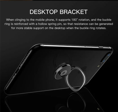 Mini 360 Degree Finger Ring Holder Metal Phone Stand Mount Smartphone Holder for Xiaomi Huawei iPhone Sangsung Mobile Phone