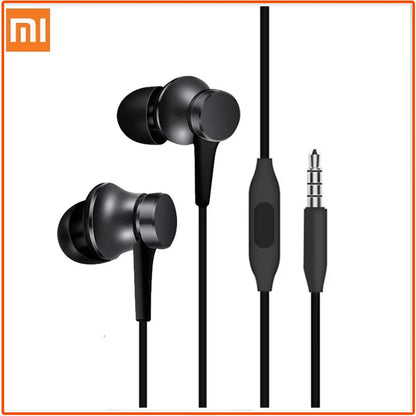 Original Xiaomi Piston 3 hörlurar bas trådad 3,5 mm in-ear sport hörlurar med mikrofon headset för telefon Xiaomi Samsung Huawei