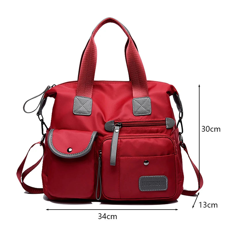 Multifunction Casual Handbags for Women Large Capacity Messenger Tote Nylon Crossbody Bags Shoulder Bag Totes Bolsa Feminina