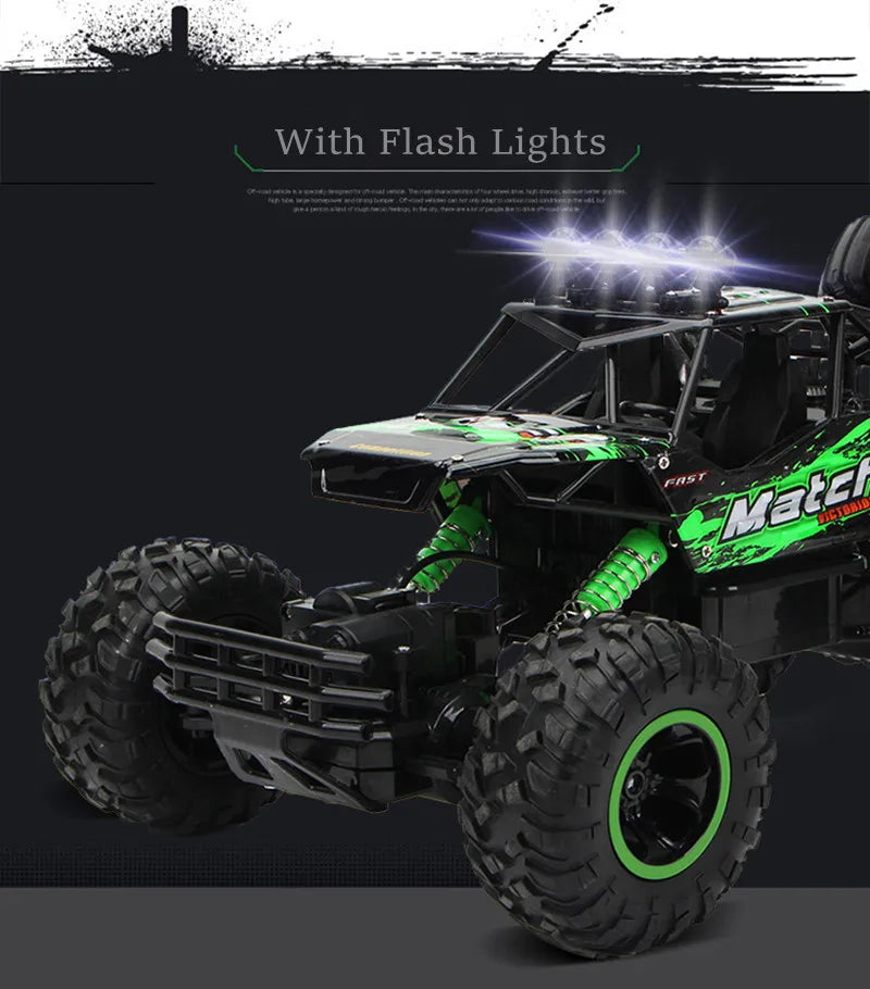 New 4WD RC Cars Off-Road Remote Control Buggy Truck Racing Drift with LED Lights RTR Vehicle for Children’s Toy Gifts