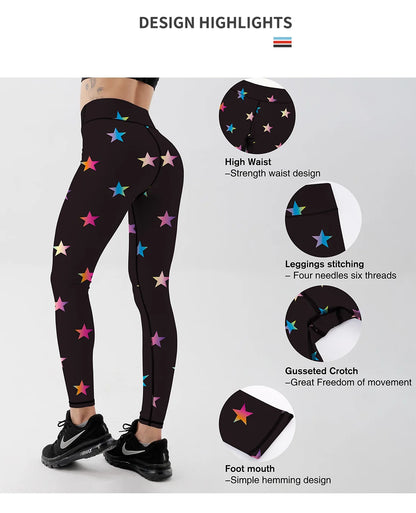 Women's Star Pattern Printed Leggings