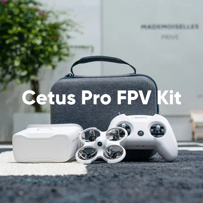 Cetus Pro FPV-kit - Innehåller VR02-glasögon, Literadio2 SE-sändare, BT2.0 450mAh 1S-batteri, borstlös Racing Drone Quadcopter