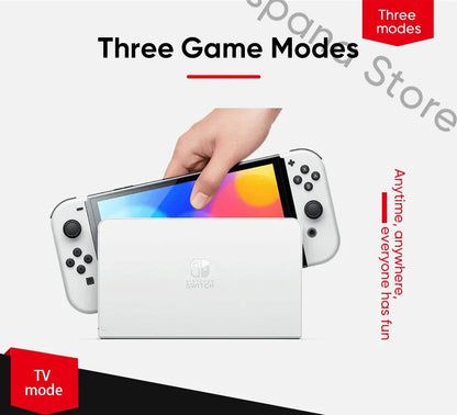 Nintendo Switch OLED Model 7 Inch Screen Joy‑Con Handle Enhanced Audio Adjustable Console Stable TV Mode Video Game