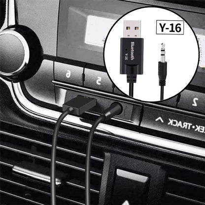 Bluetooth 5.0 Audio Receiver Car Kit 3.5MM 3.5 Jack AUX Auto Stereo Music USB Dongle Wireless Adapter for Car Speaker Amplifier