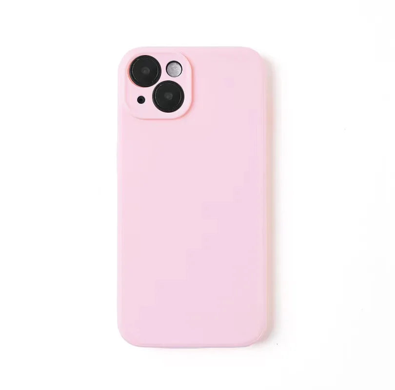 Luxury Liquid Silicone Phone Case for iPhone  – Candy Color Soft Back Cover Fundas For iPhone