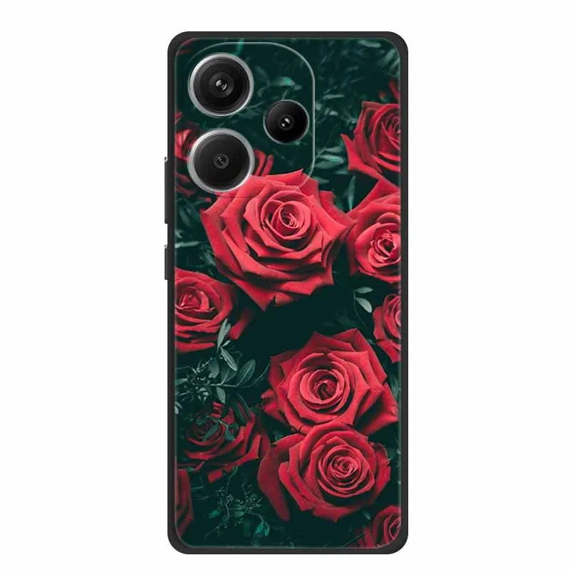 Animals Soft Silikon TPU bakstycke med Wolf Protective Bumper för Xiaomi POCO F6 5G – För POCO F6