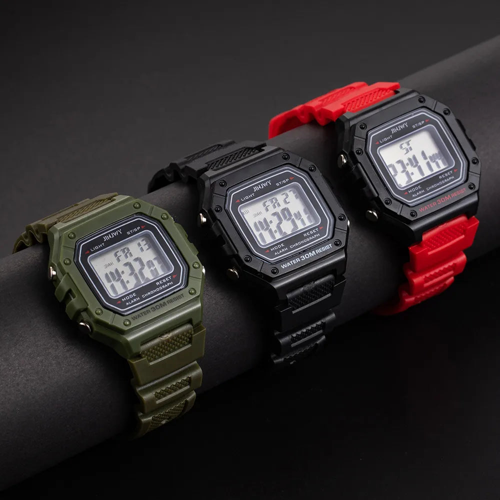 2024 Digital Watches For Men Sports Waterproof Bracelet Clock Gold Electronice LED Wristwatch Women Casucal montre homme relogio