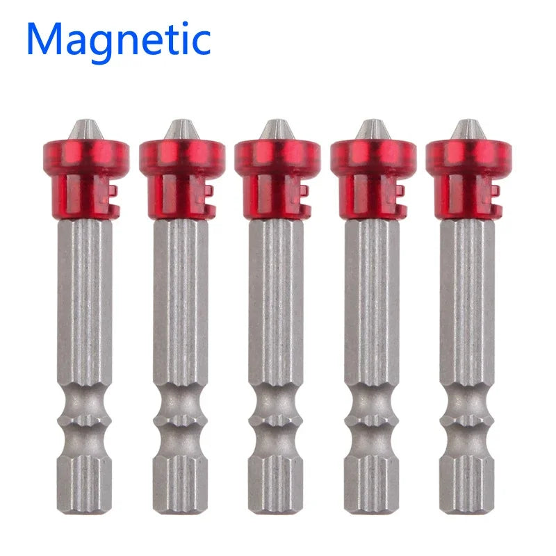 1/2/3Pcs 48mm S2 Alloy PH2 Phillips Magnetic Screwdriver Bits 1/4 Inch Hex Shank Drywall Screwdriver Hand Electric Screw Tool