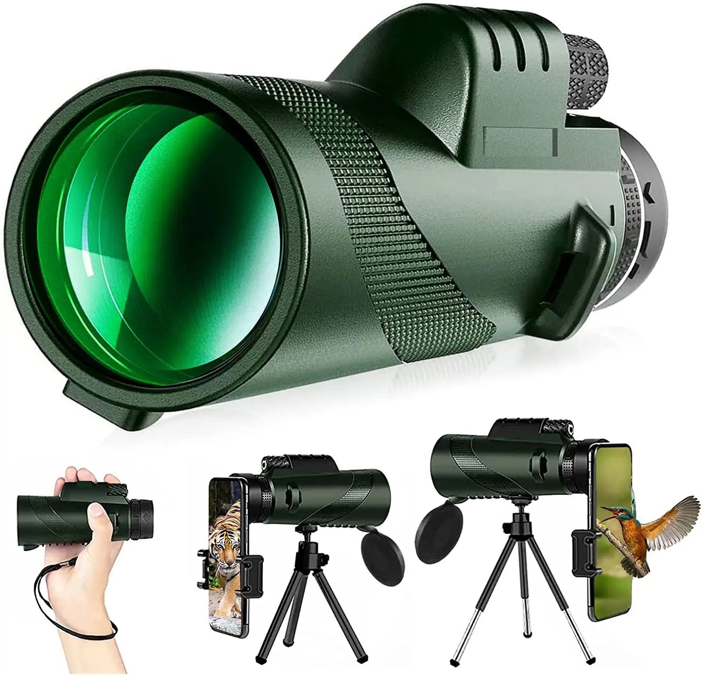 Portable Zoom HD 5000M Telescope Folding Long Distance Mini Powerful Telescope for Hunting Sports Outdoor Camping Travel