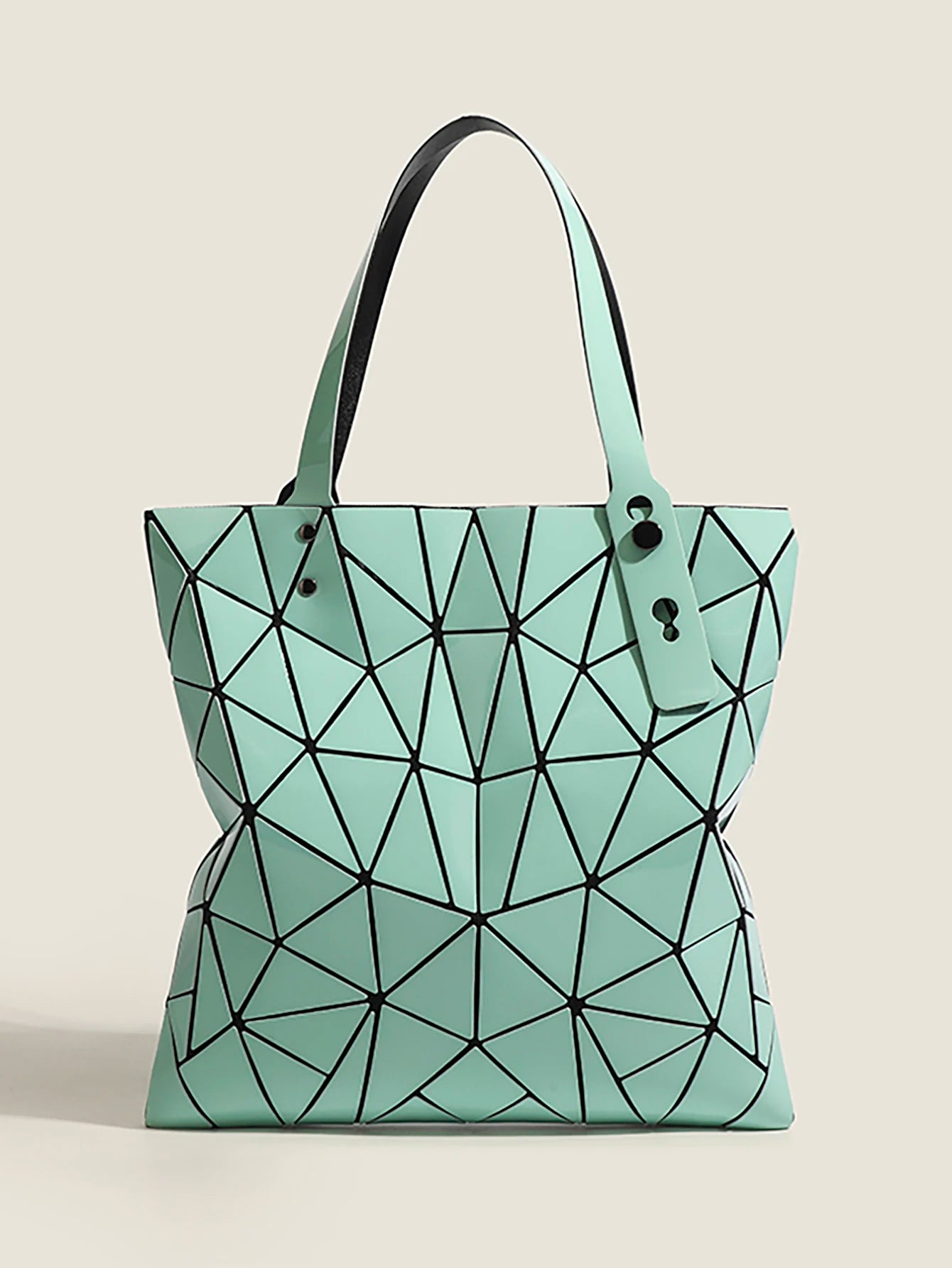 Lightweight Fashion Geometric Rhombus Bag Women's Shoulder Handbag Commuter Tote Bag Shopping Bag