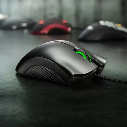 Razer DeathAdder Essential trådbunden spelmus / trådbundna möss 6400DPI 5 oberoende knappar för bärbar datorspelare