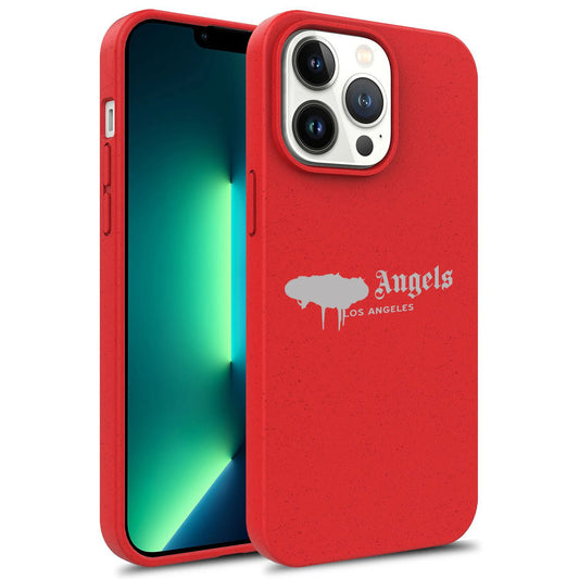 Red Silicone Soft Case Angel high quality Phone Cover for iPhone