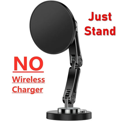 Magnetic Car Wireless Charger Stand Magnet Car Mount Fast Charging Station Phone Holder Bracket For Macsfae iPhone 15 14 13 12