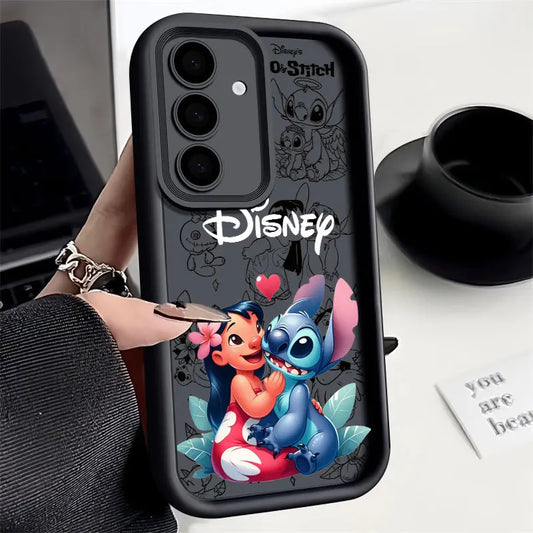 Angel And Stitch Koala Disney S24FE Phone Case For Samsung Galaxy S24 S23 S21 S20 Fe S25 Ultra S22 Plus 5G Shockproof Back Cover