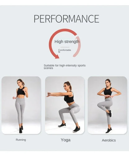 Women's High Waist Flared Yoga Pants with Bubble Hip Effect