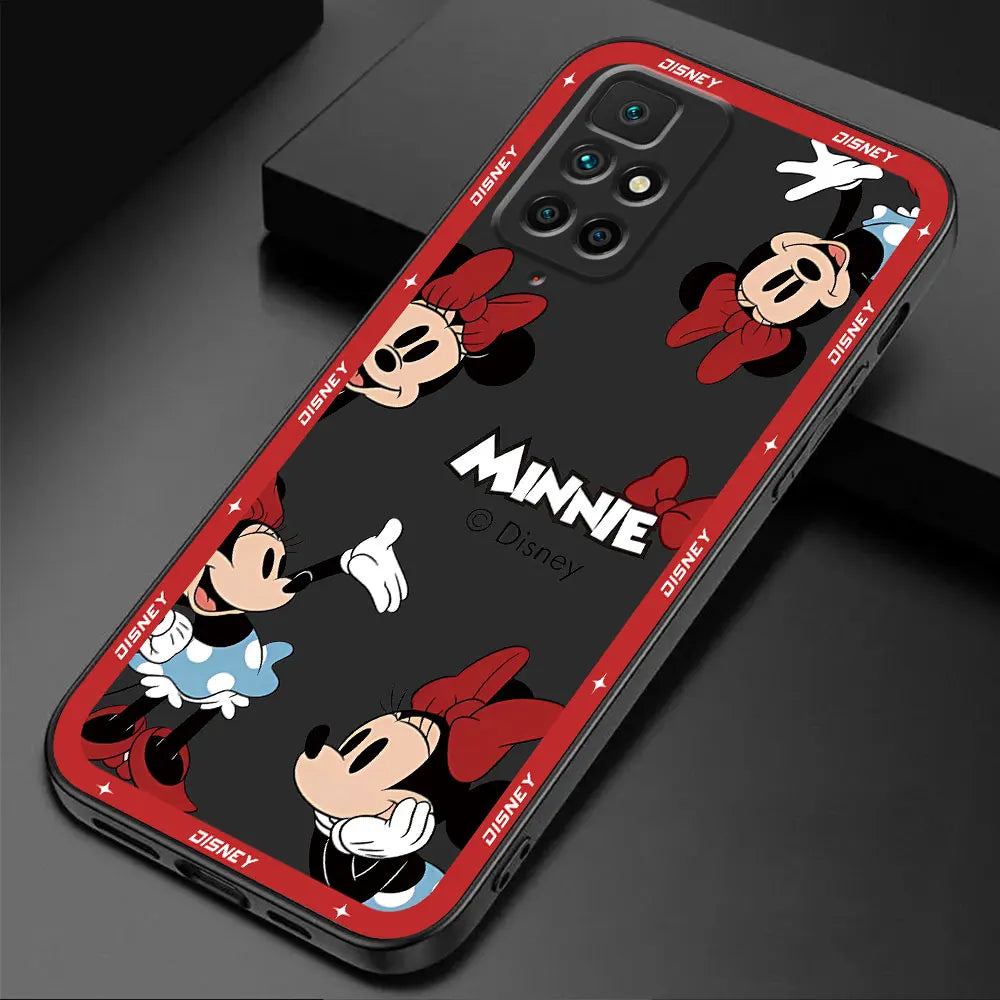 Telefonfodral för Redmi K40s K60 10 9 12 12C K40 Pro K50 Gaming 9A 9C A2 A1 Plus 10A 10C Silikon Disney Musse Pigg Fodral