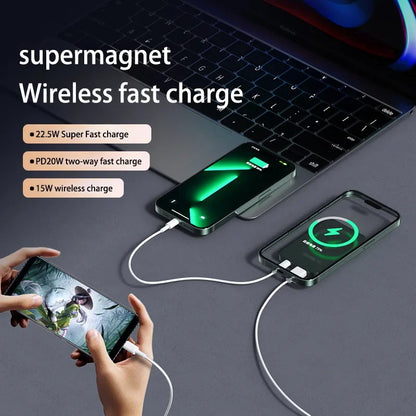 Xiaomi 100000mAh Magnetic Wireless Power Bank Snabbladdare för Magsafe