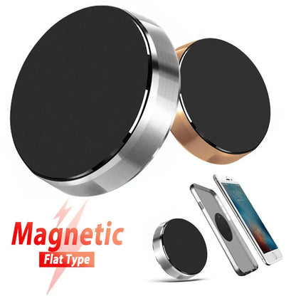 Magnetic Car Phone Holder with Dashboard or Wall Mount for iPhone, Samsung, and Xiaomi