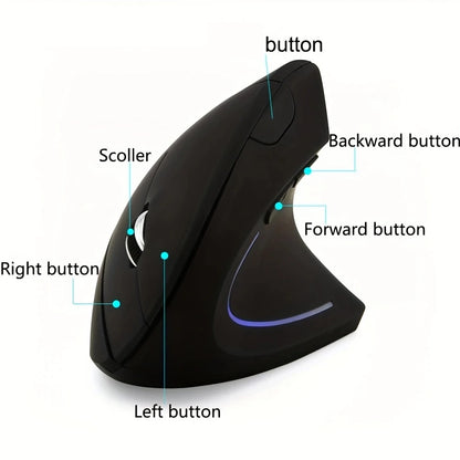 Wireless Mouse Vertical Ergonomic Mause Gamer