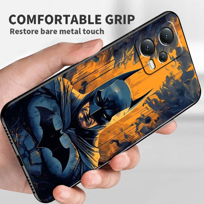 B-Batman Cartoon Cute Phone Case – Universal Black Cover for Xiaomi Redmi