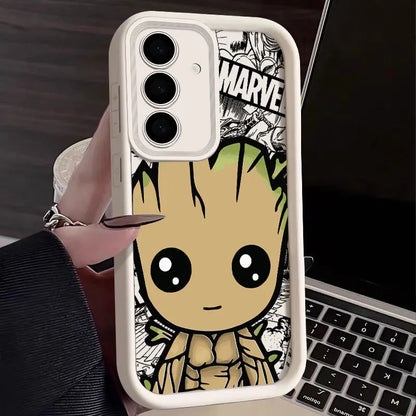 Telefonfodral till Samsung Galaxy S24FE Söt Marvel Catoon Stötsäkert bakstycke Deadpool