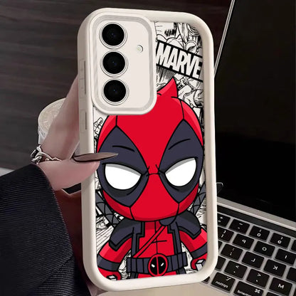 Telefonfodral till Samsung Galaxy S24FE Söt Marvel Catoon Stötsäkert bakstycke Deadpool