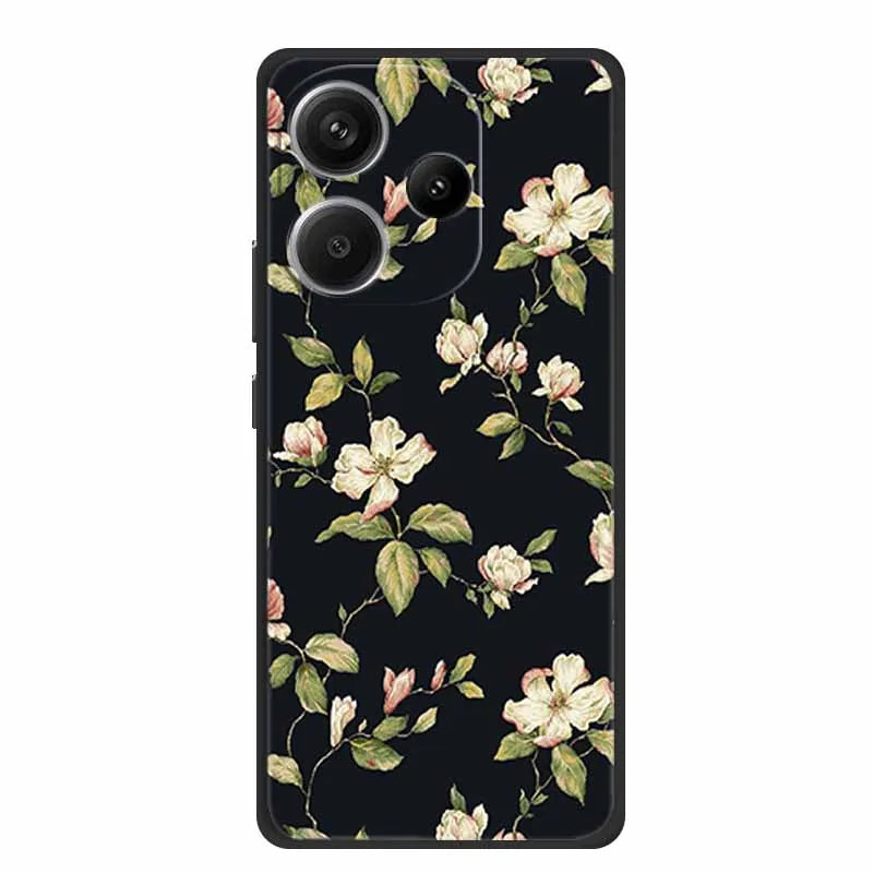 Animals Soft Silicone TPU Back Cover with Wolf Protective Bumper for Xiaomi POCO F6 5G – For POCO F6