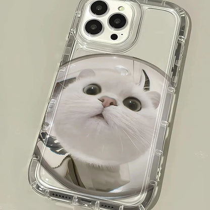 Transparent Phone Case for iPhone  – Cartoon Black Cat Shells Fundas For iPhone