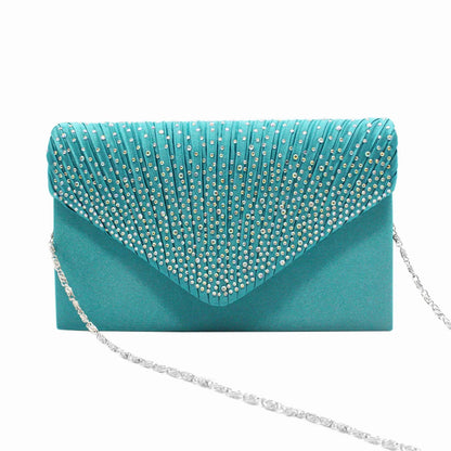 Women's Fashion Silk Belt Clutch – Elegant Evening Prom Handbag Purse.