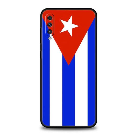 Cuba flag Art Case For Samsung A54 A34 A14 A52 A12 A50 A72 A20e A30 A02s A22 A32 5G A20s A70 A10s A40 A04 Silicone Phone Cover