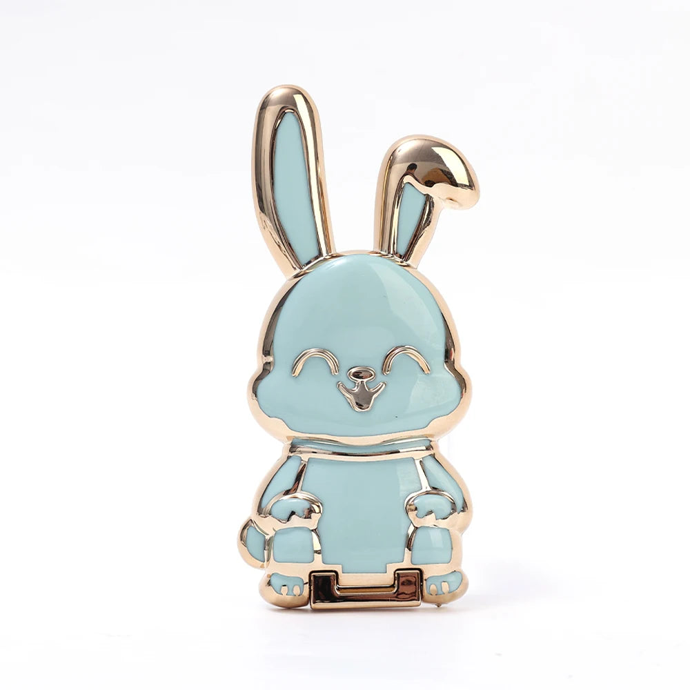 Bunny Finger Ring Holder Mini Pull Rod Phone Stand Universal Phone Fold Lazy Buckle Three-dimensional Back Sticker Pad Bracket