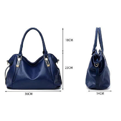 Casual Fashion Women Shoulder Bag Solid Color Soft Large Capacity Bag Crossbody Handbag