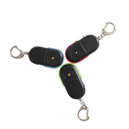 Smart Find Locator Anti-Lost Key Finder Nyckelring Vissling Pip Ljudkontroll LED Ficklampa Bärbar Bilnyckel Mini Finder