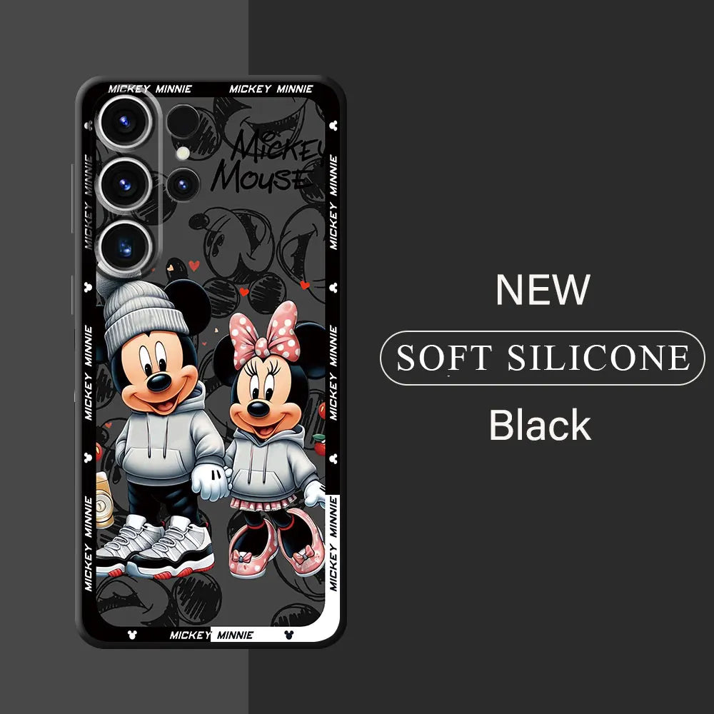 Disney Mickey Minnie Mouse telefonfodral – Kompatibel med Samsung Galaxy