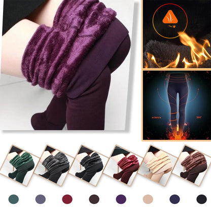 Women's Thick Cashmere Wool Leggings Winter Warm Pants