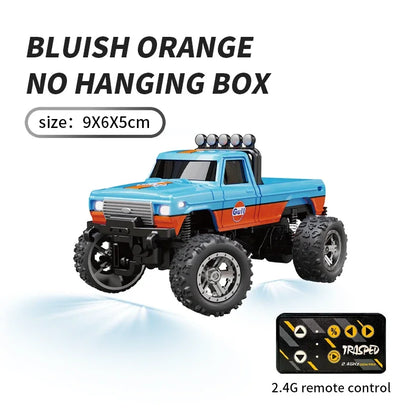 RC Cars 1:64 Metal Mini Drift Rc Car Remote Control Car High-Speed Off-road Climbing Racing Cars Children's Toys for Kids Custom