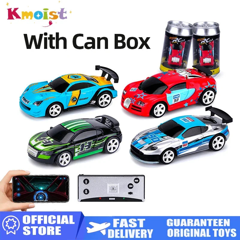 RC Car Mini Can Box Speed ​​Sport App Fjärrkontroll Fordon Micro High Speed ​​Racing Leksaker Present För Barn Pojkar Flickor Barnleksak