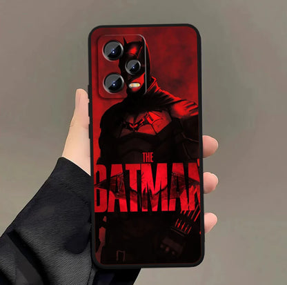 B-Batman Cartoon Cute Phone Case – Universal Black Cover för Xiaomi Redmi