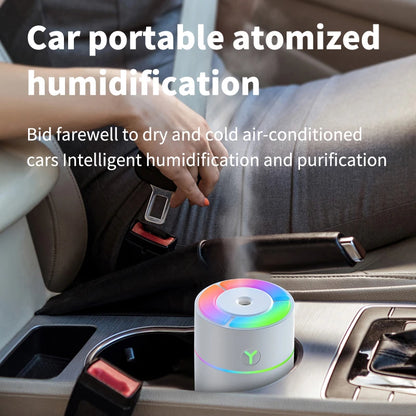 Xiaomi Colorful Humidifier – Mini Silent Aromatherapy Sprayer, Nano Mist with Timing Protection for Car & Desktop