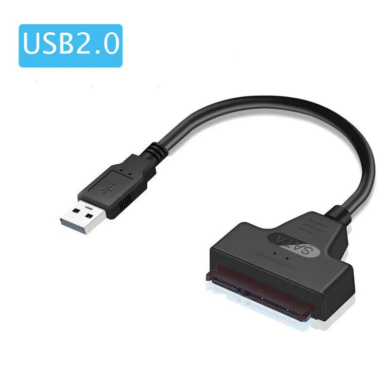 SATA till USB 3.0 / 2.0-kabel Upp till 6 Gbps för 2,5 tums extern hårddisk SSD-hårddisk SATA 3 22-stiftsadapter USB 3.0 till Sata III-sladd