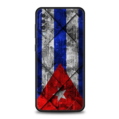 Cuba flag Art Case For Samsung A54 A34 A14 A52 A12 A50 A72 A20e A30 A02s A22 A32 5G A20s A70 A10s A40 A04 Silicone Phone Cover