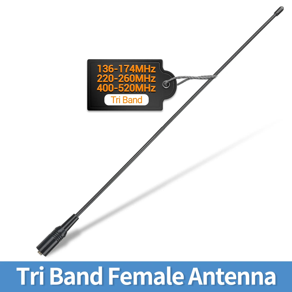 ABBREE Walkie Talkie Antenna SMA Female Male VHF UHF Band Tri-Band GMRS for BaoFeng UV-5R BF-888S Quansheng UV-K5 K6 Ham Radio